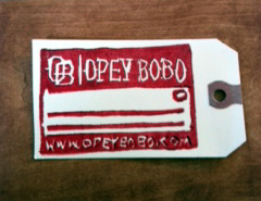 old opey bobo design card